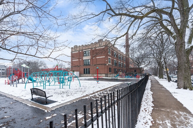 Bell Elementary School has a great outdoor space and playground for students.