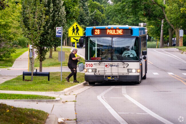 Public transit routes connect Eberwhite residents to downtown Ann Arbor and beyond.
