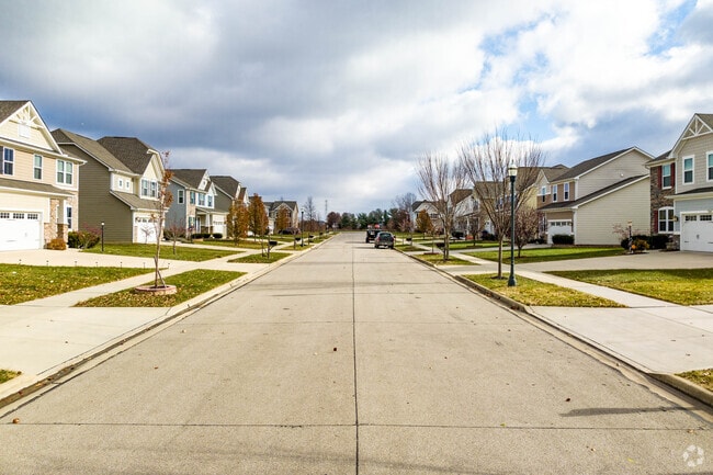 The residential streets in Berlin are lined with wide sidewalks.