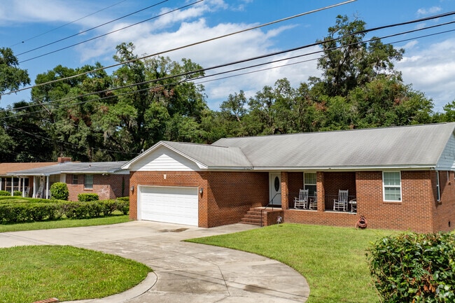 Homes in South Tallahassee have lush green front and back lots while the side lots are smaller.