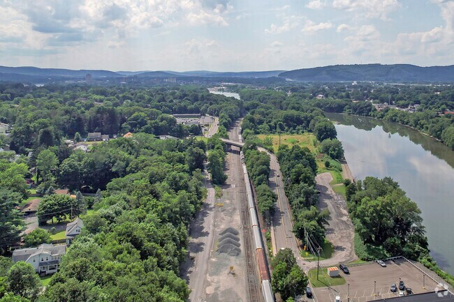 Major highways in the West Side community run along side the Susquehanna River.