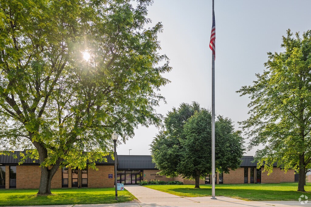 Eaton Elementary School has an average enrollment of around 250 students.