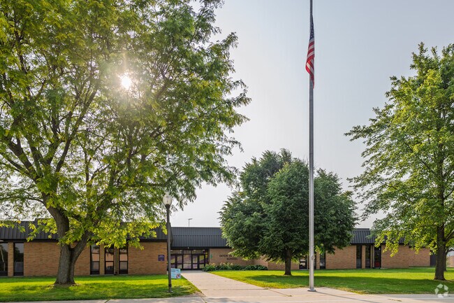 Eaton Elementary School has an average enrollment of around 250 students.