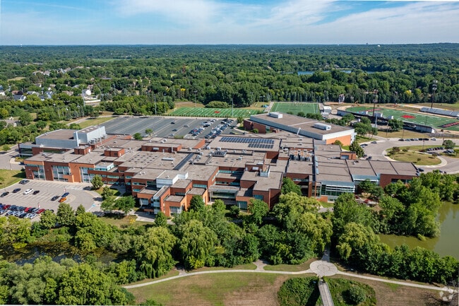 Overview of Eden Prairie High School located in Eden Prairie MN.