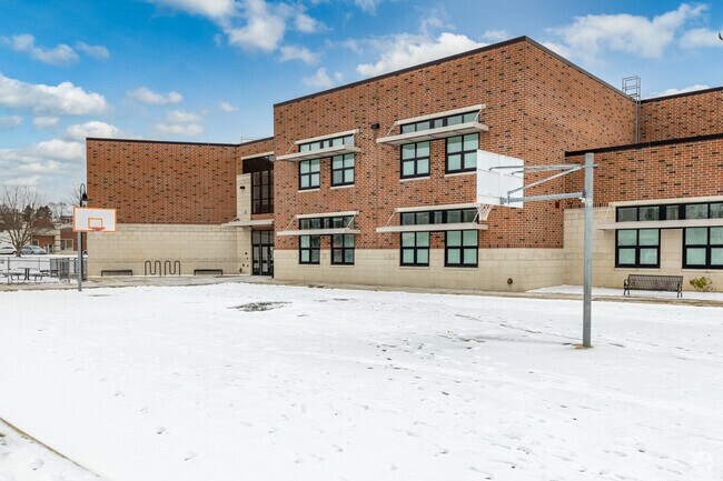 Drain a three at Latrobe Elementary School.
