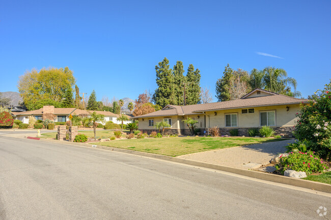 Many of Piedmont Mesa's sprawling ranch style homes are on half acre lots.