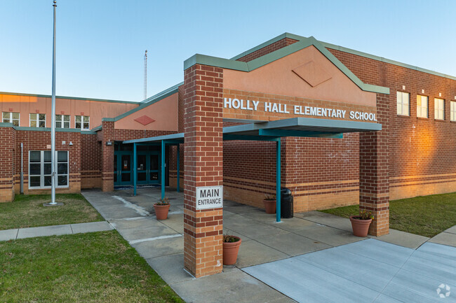 Students receive a quality education through the doors of Holly Hall Elementary School.