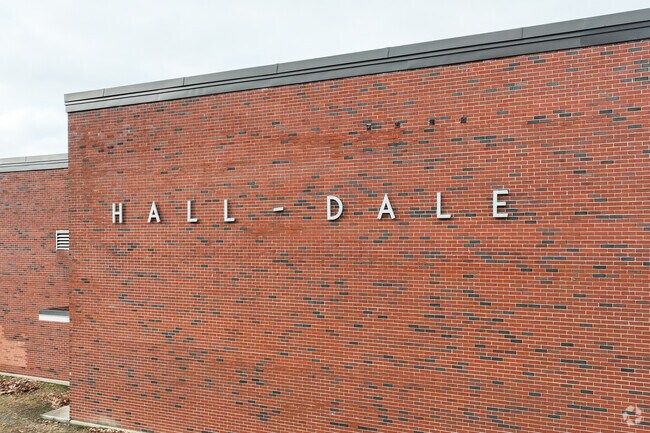 Hall-Dale High School serves students from grades 9-12.
