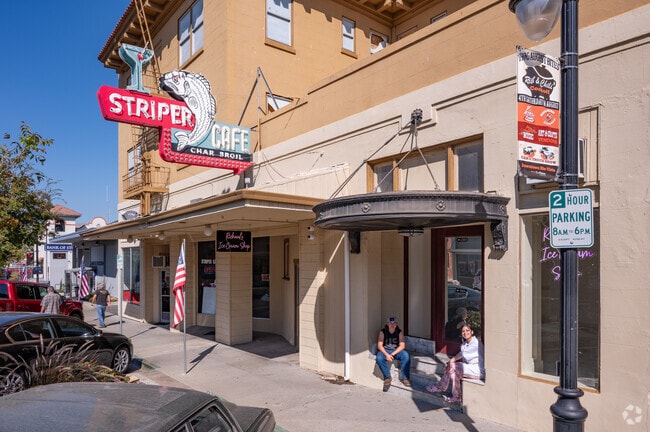 Rio Vista locals hang out at the ice cream shop and cafe on Main Street.