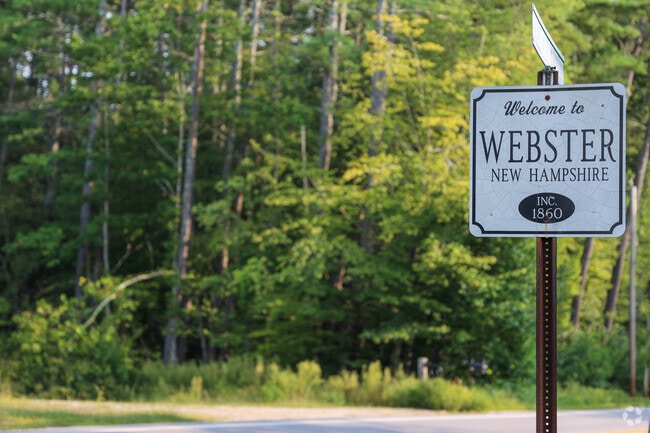 Webster has scenic views of the rolling New Hampshire forests.