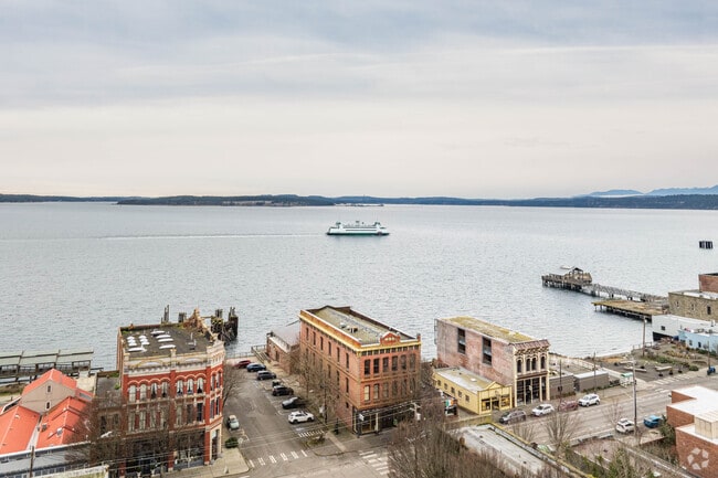 Some Port Townsend residents may choose to live in a condominium building on the water.