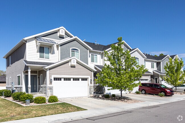 Twin homes appear in newer sections of Westmore.