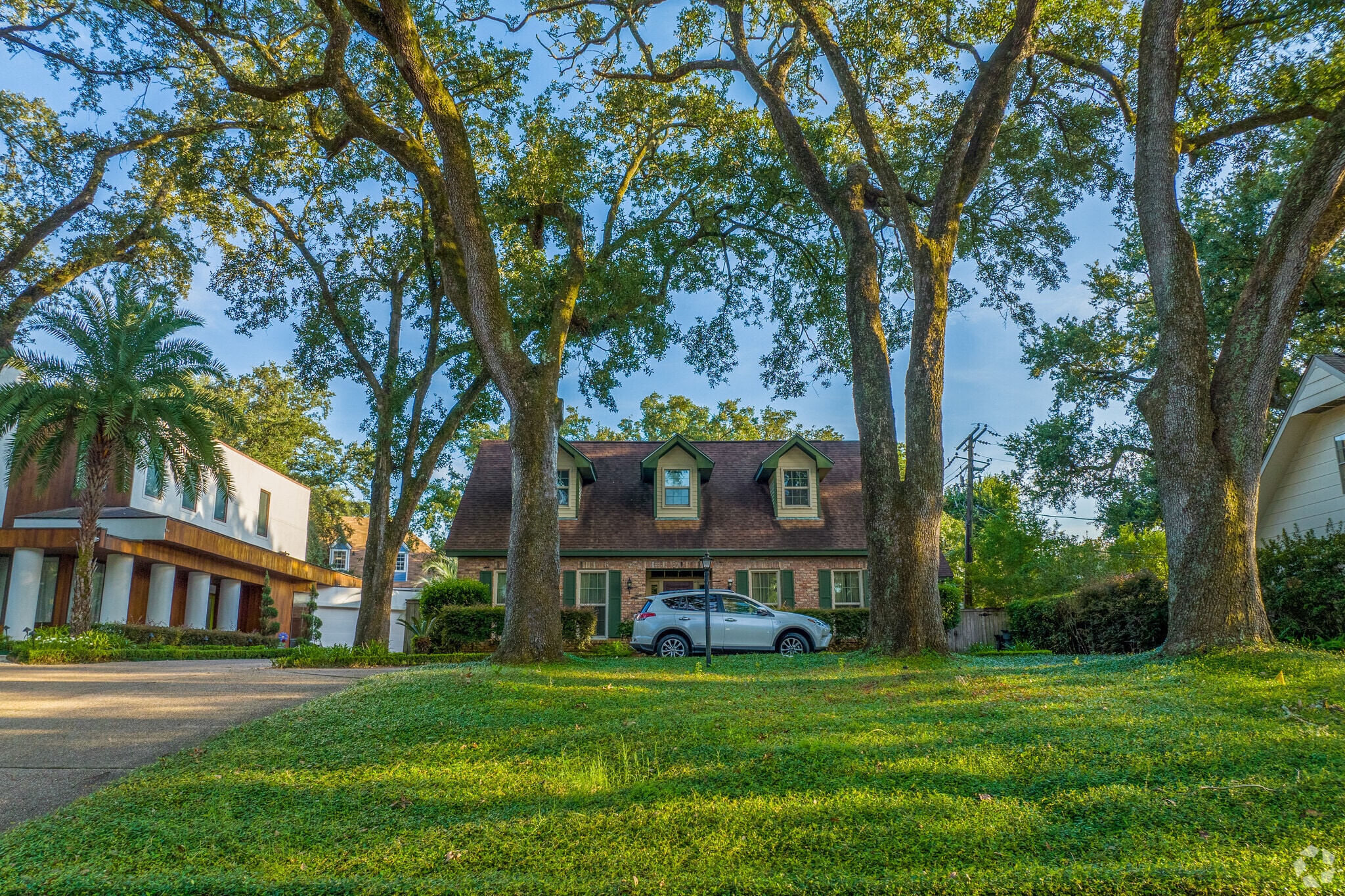 Traditional colonial homes in the New Aurora neighborhood.