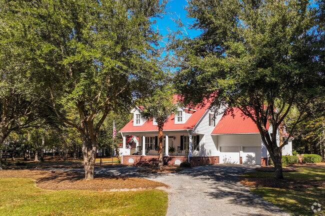 A classic homestyle in Bonneau is a covered porch cape.