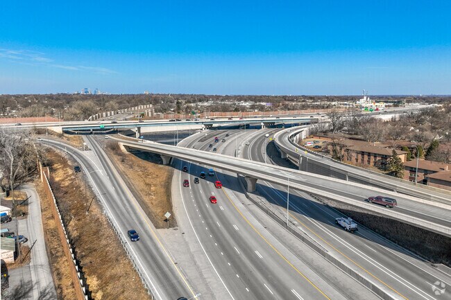 I-35E is connected to Highway 62 for residents to travel in and out of Minneapolis.