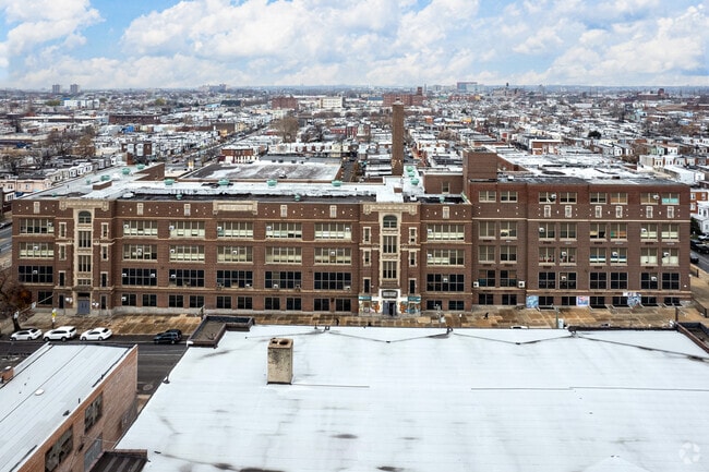John B Stetson Middle School is in the heart of the neighborhood it serves.