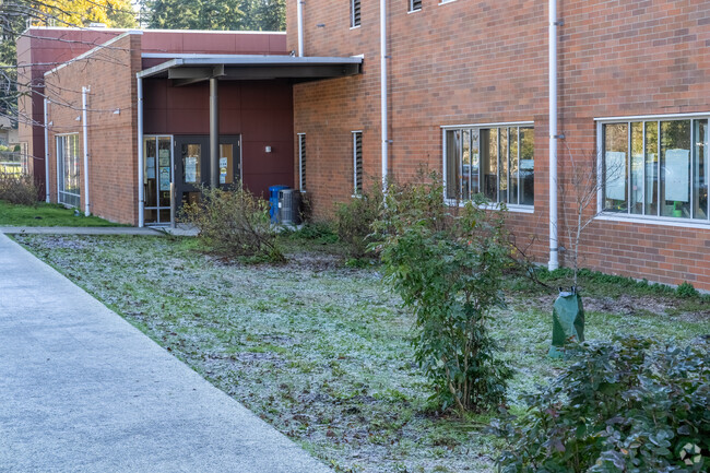 Olympic Hills Elementary School rear entrance.