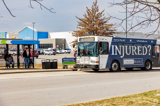 Public transportation makes getting around the Doling neighborhood more convenient.