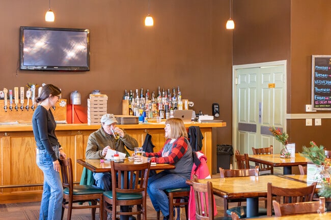 Pat’s Pizza is a local favorite for classic pies on Route 1A.