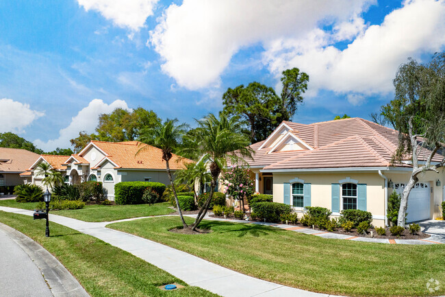 Blue skies compliment lush green lawns in Osprey.