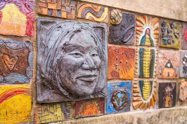 The Martin Luther King Memorial has so many beautiful details in Marquette Park.