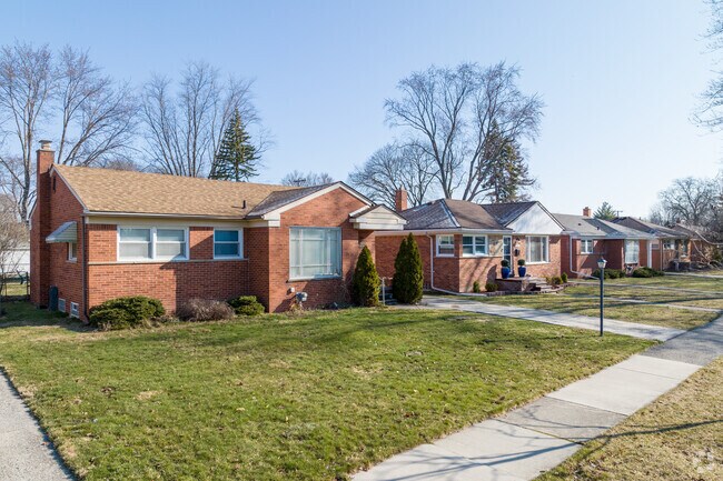 Clements Circle Brick Ranch Homes in Livonia.