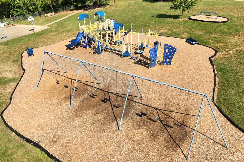 Glenwood Elementary School has a large playground.
