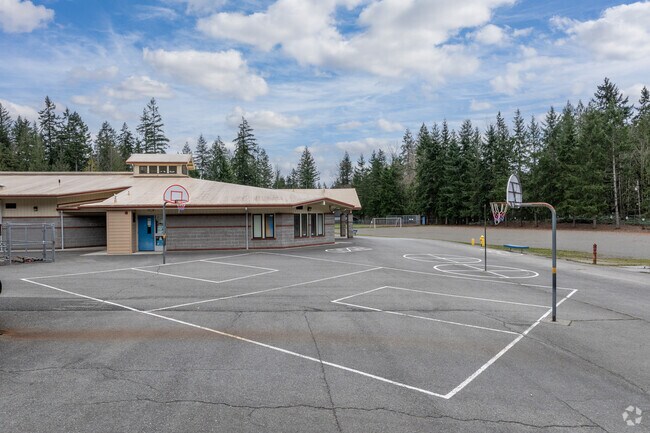 Christa Mcauliffe Elementary School basketball court.