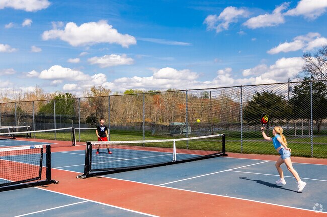 Never a bad day for pickleball in Stevens Park.