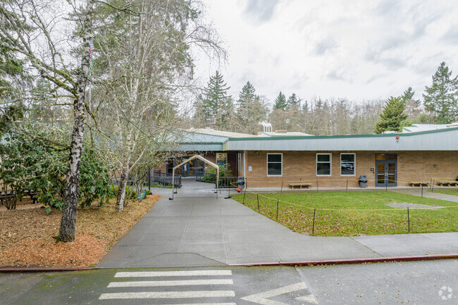 McMurray Middle School front entrance.