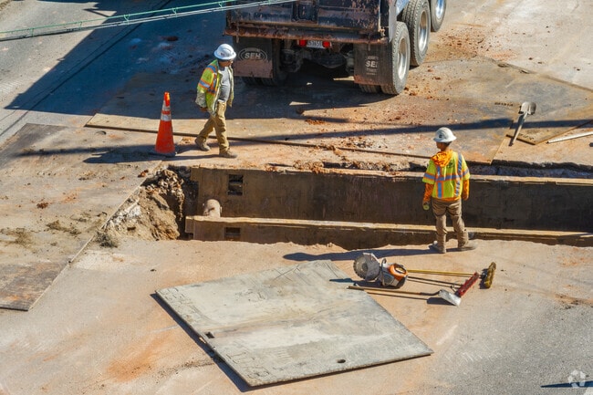 There is construction happening to help revitalize parts of Westport.