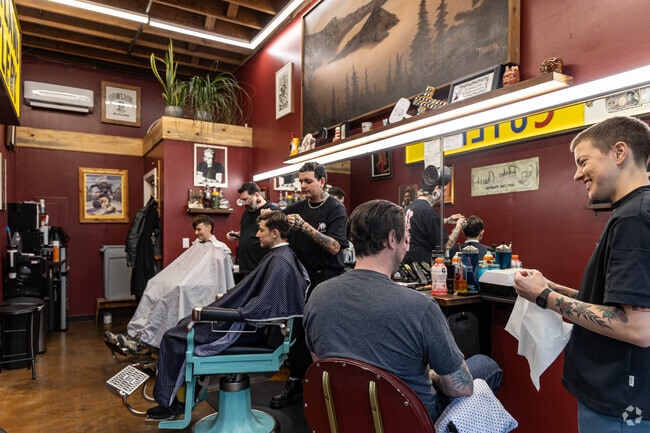 Residents of Foster-Powell can get a stylish haircut at Cowlick Barbers.