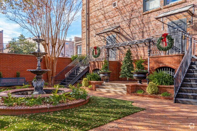 Small courtyards are an oasis for residents in the historic Salisbury downtown.