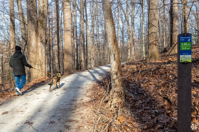 Enjoy a nice scenic walk with your companion at Daniels Run Park.