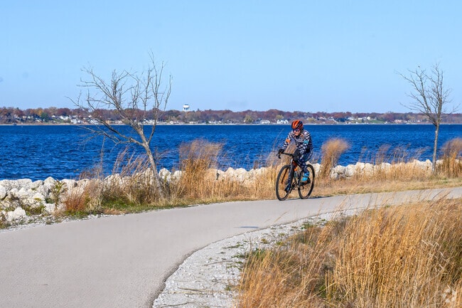 The 11 miles of paved path makes the Muskegon Lakeshore Trail a popular Nims location.