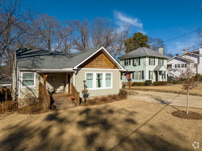 Many homes in Homewood have cozy front porches with spacious back yards.