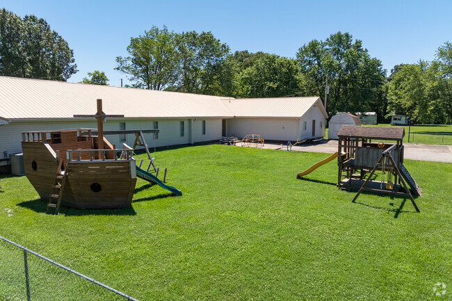 Lighthouse Christian Academy is located inside of a church and serves its small community.
