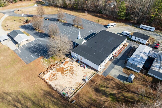 An aerial view of Freedom Christian Academy.