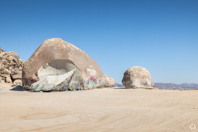 Giant Rock is a massive granite boulder located in Landers.