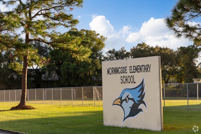 Morningside Elementary School's mascot is a blue jay.