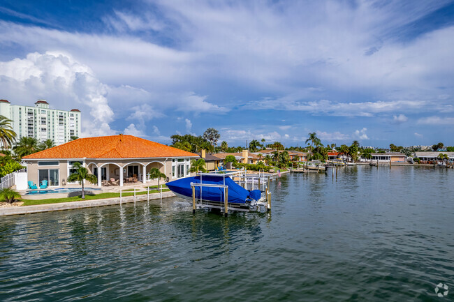 Many homes in St. Pete Beach neighborhood has their own private docks.