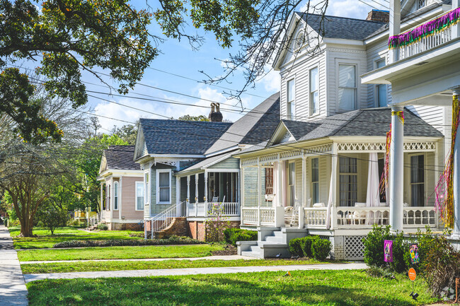 Remnants of Mardi Gras can still be found throughout the Washington Square neighborhood of Mobil