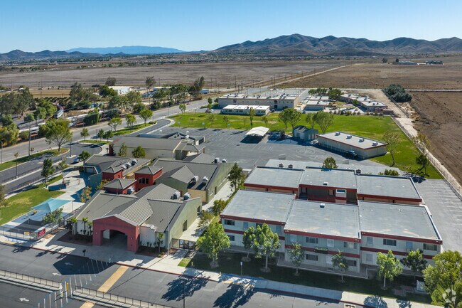 Sprawling view of the Railway Elementary School in Perris.