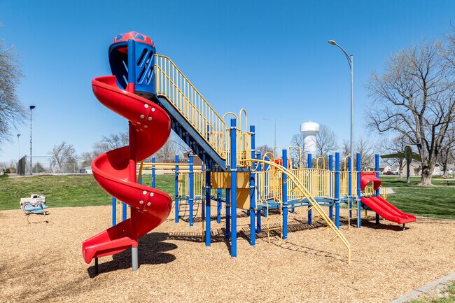 Valley City Park includes a large playground perfect for kids and families.