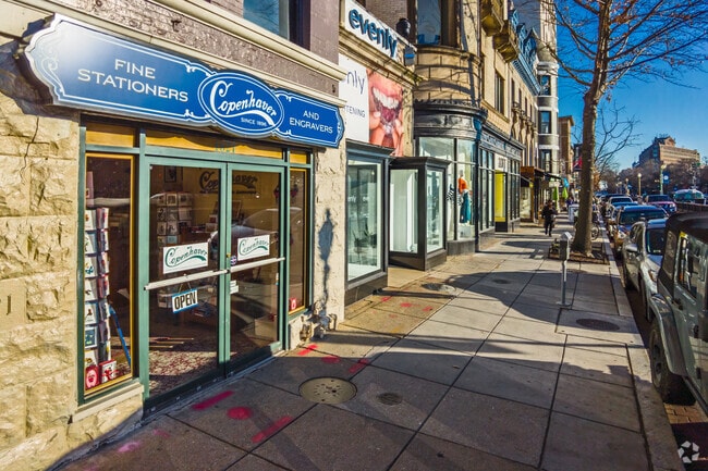 Dupont Circle offers several small restaurants and shops.