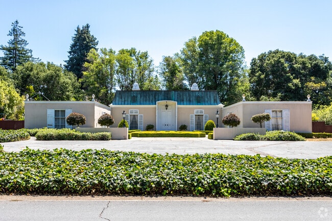 Grand 20th-century homes grace Atherton's streets.