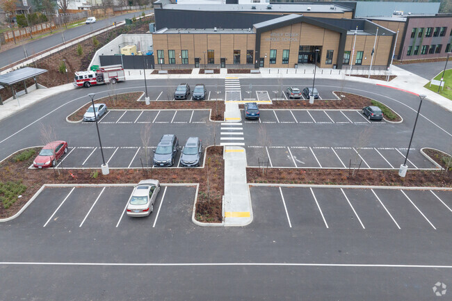 There is ample parking for at Athey Creek Middle School on Brandon Pl in West Linn.