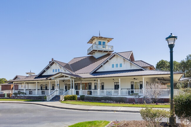Families enjoy the dining and amenities at Reserve clubhouse in Saint James.