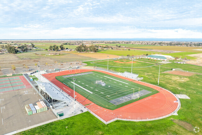 Estrellita Continuation High School is located next to Liberty Ranch's football field.