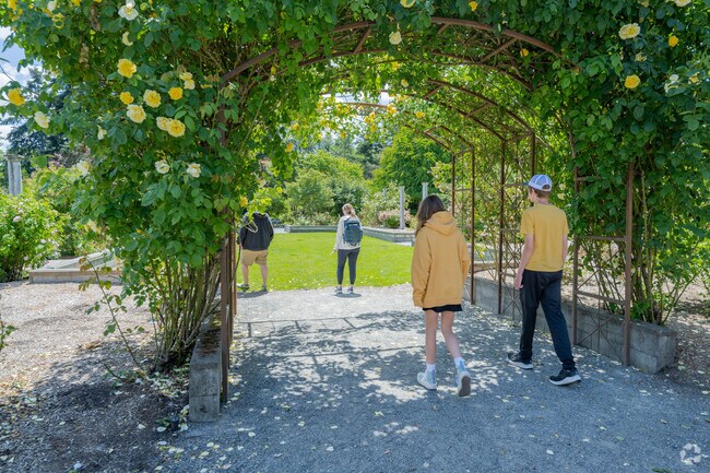 Tour the community botanical garden in Cedarhurst.